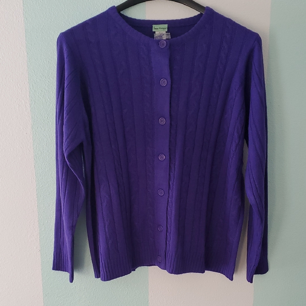 Vibrant Purple Women's Cardigan By‎ Sara Morgan